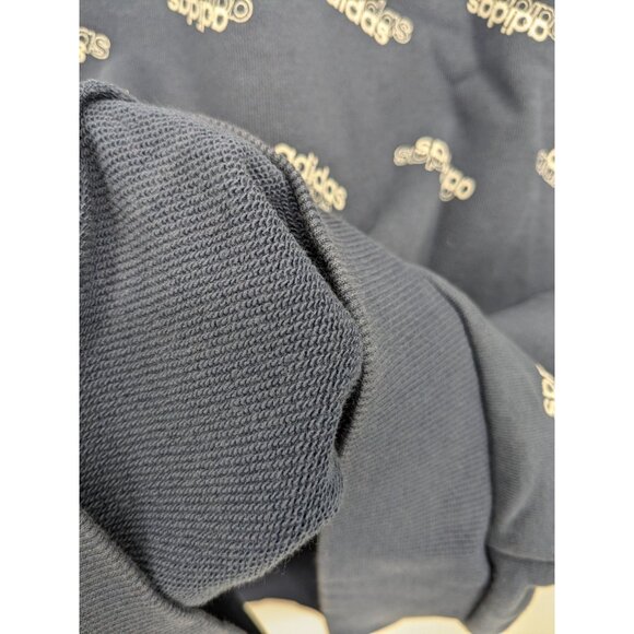 Adidas Sweatshirt Men Size M Monogram Logo Print Pullover Streetwear Athleisure - Picture 3 of 8